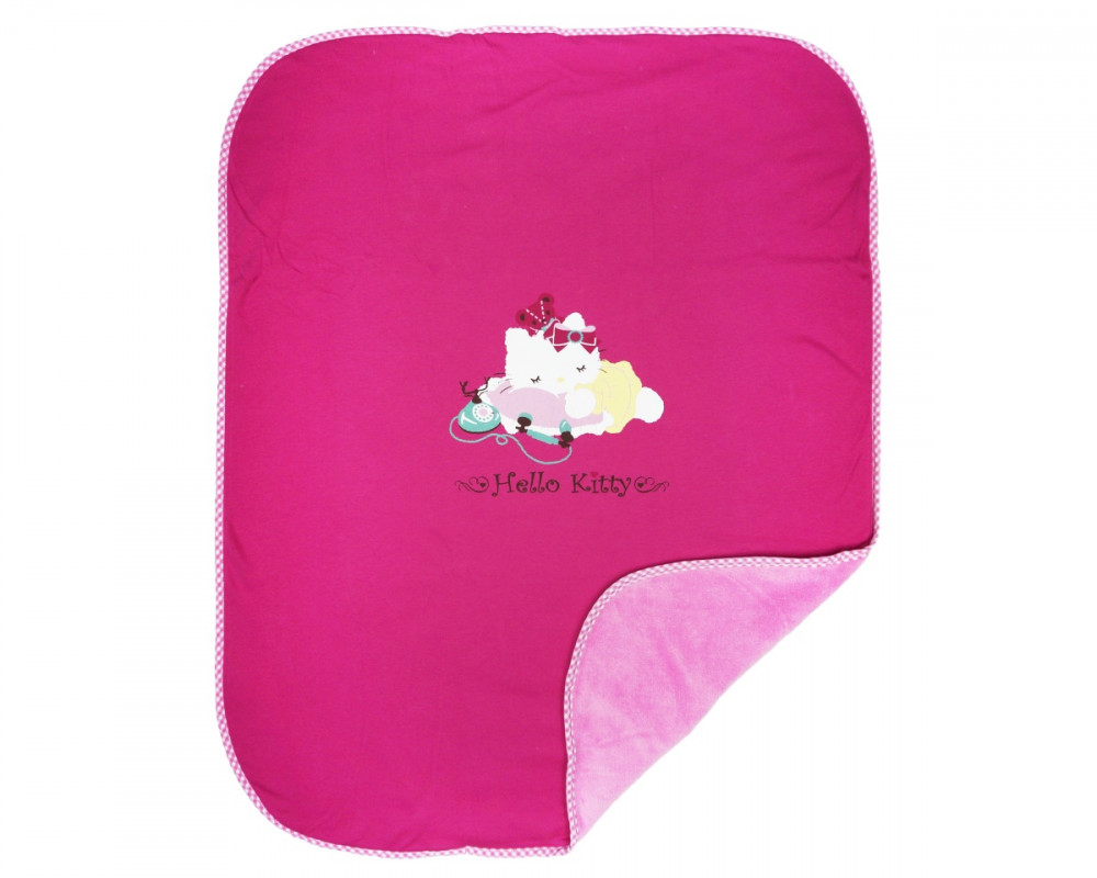 babashop.hu - Hello Kitty pamut- wellsoft takaró vegyes mintával (méret:70×90)