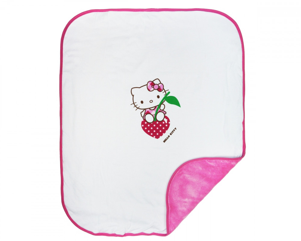 babashop.hu - Hello Kitty pamut- wellsoft takaró vegyes mintával (méret:70×90)