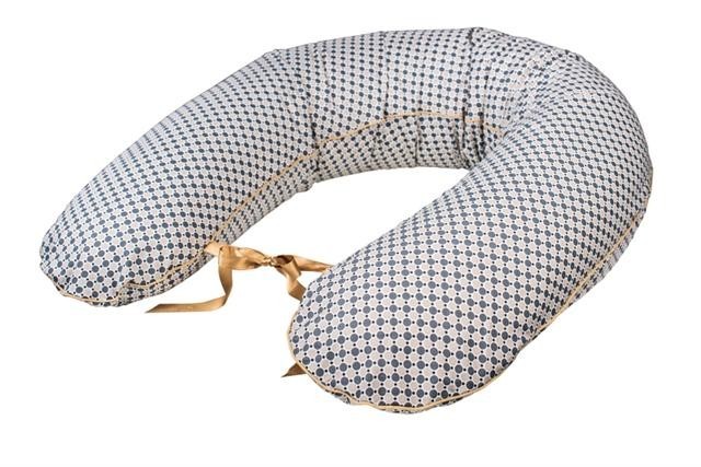 babashop.hu - Bubaba szoptatós párna - Barna-szürke pöttyök