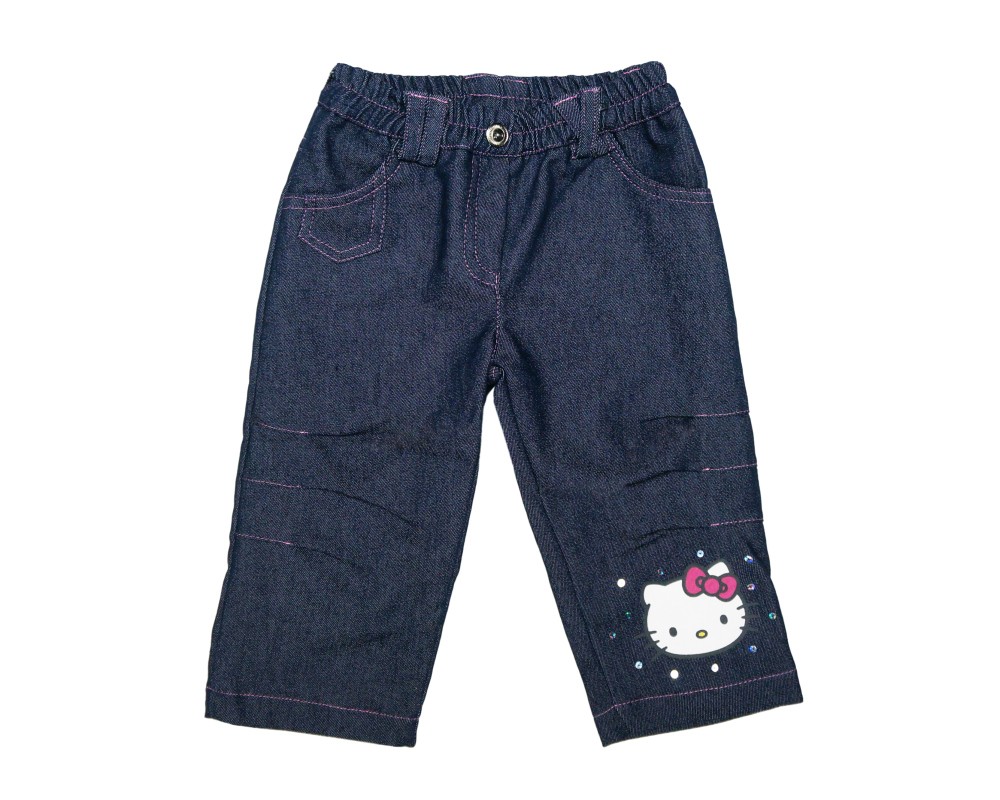 babashop.hu - Hello Kitty bélelt baba és gyerek farmernadrág(méret:74-134)