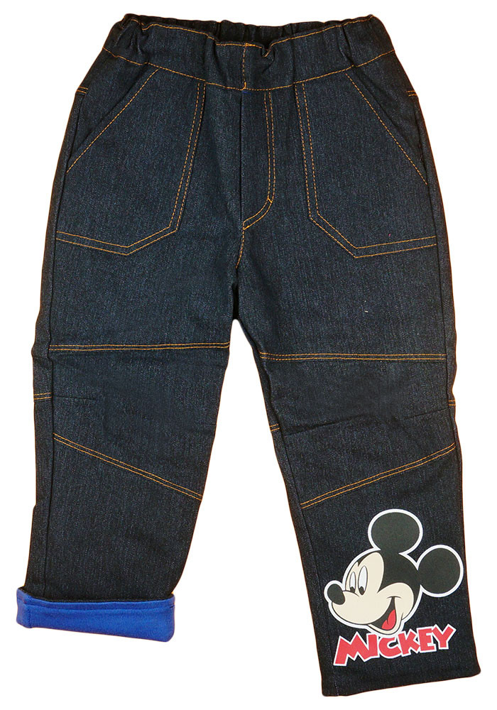 babashop.hu - Disney Mickey bélelt baba| gyerek farmernadrág (méret:74-122)