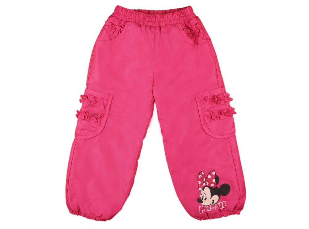 babashop.hu - Disney Minnie zsebeknél fodros bélelt baba, gyerek vízlepergetős nadrág (méret:80-122)