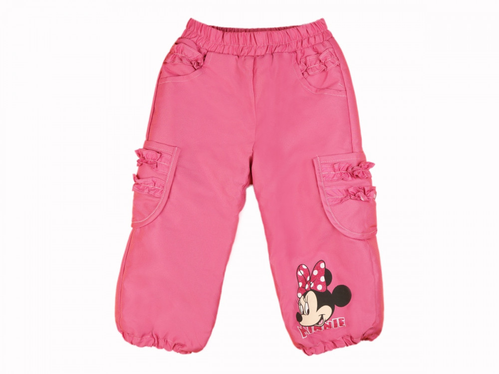 babashop.hu - Disney Minnie zsebeknél fodros bélelt baba, gyerek vízlepergetős nadrág (méret:80-122)