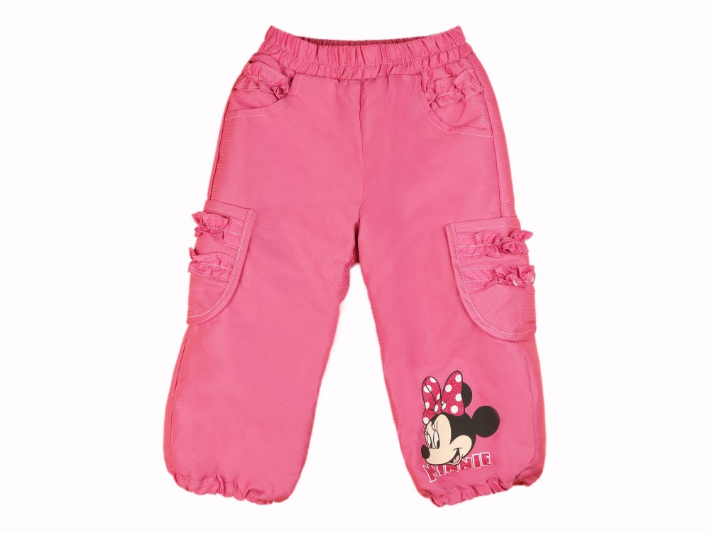babashop.hu - Disney Minnie zsebeknél fodros bélelt baba, gyerek vízlepergetős nadrág (méret:80-122)