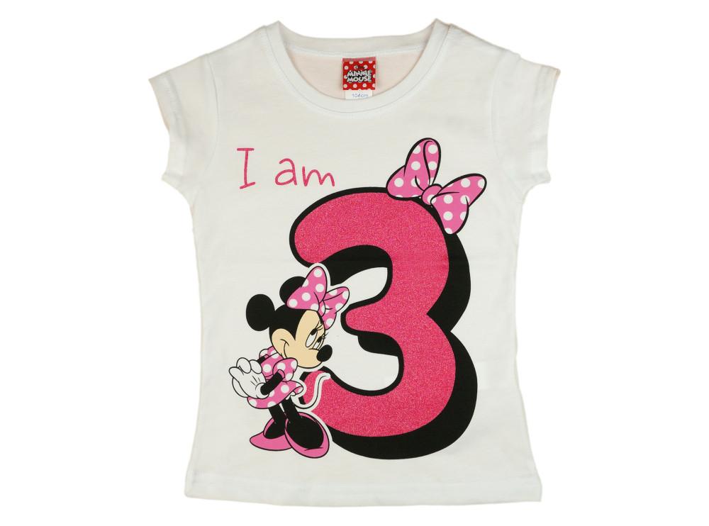 babashop.hu - Disney Minnie szülinapos kislány póló 3 éves