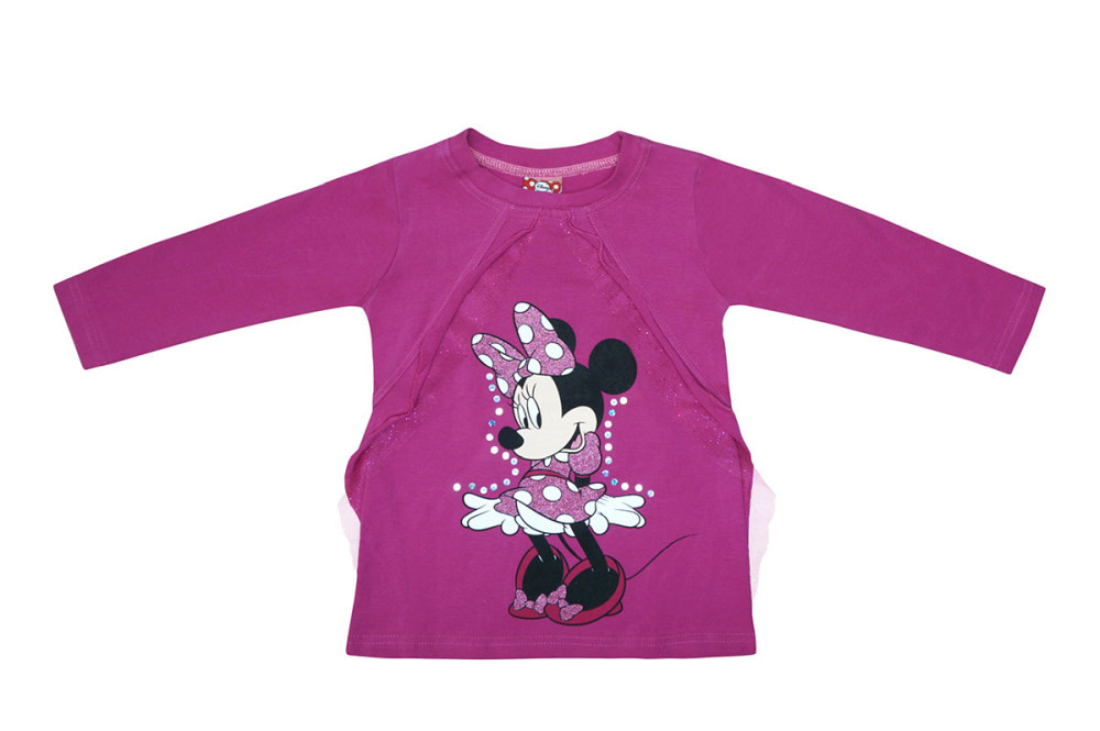 babashop.hu - Disney Minnie muszlinos hosszú ujjú póló (méret 80-122)