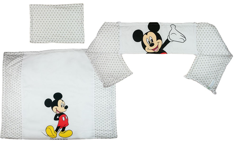 babashop.hu - Disney Mickey 3 részes baba ágynemű szett
