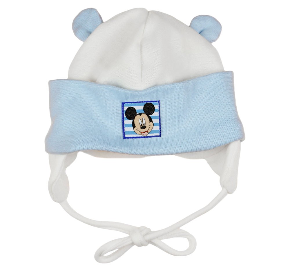 babashop.hu - Disney Mickey fülvédős, megkötős baba sapka
