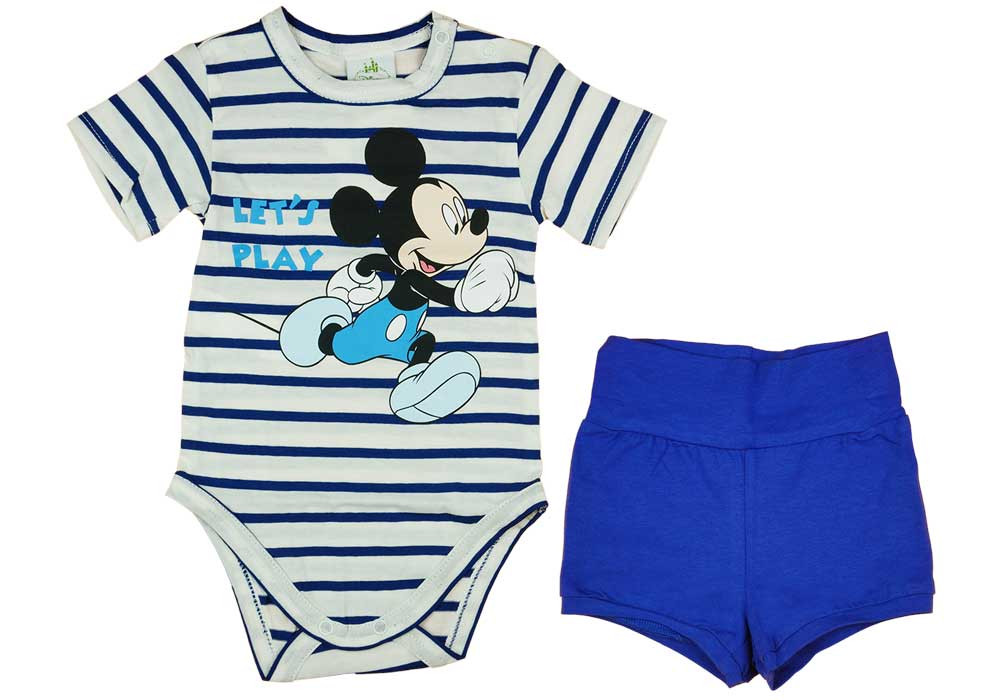 babashop.hu - 2 részes baba szett Mickey egér mintával