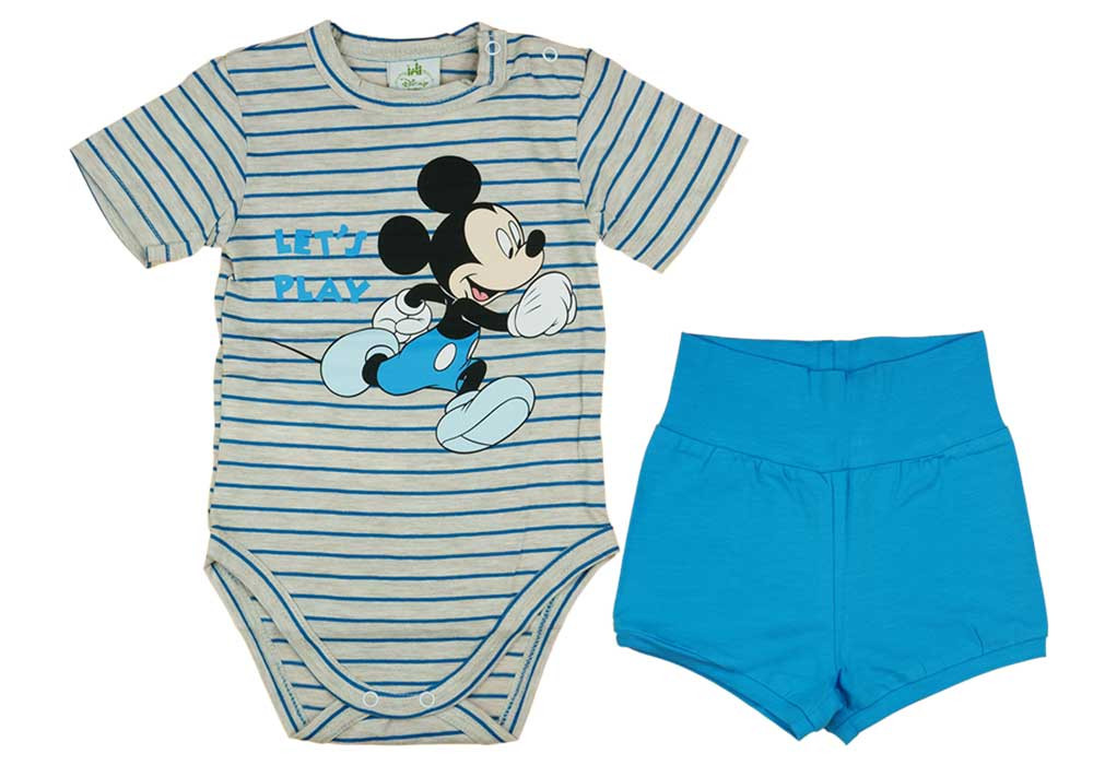 babashop.hu - 2 részes baba szett Mickey egér mintával