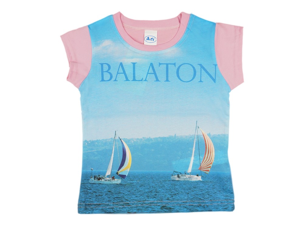 babashop.hu - Balaton rövid ujjú lányka póló (méret: 92-158)