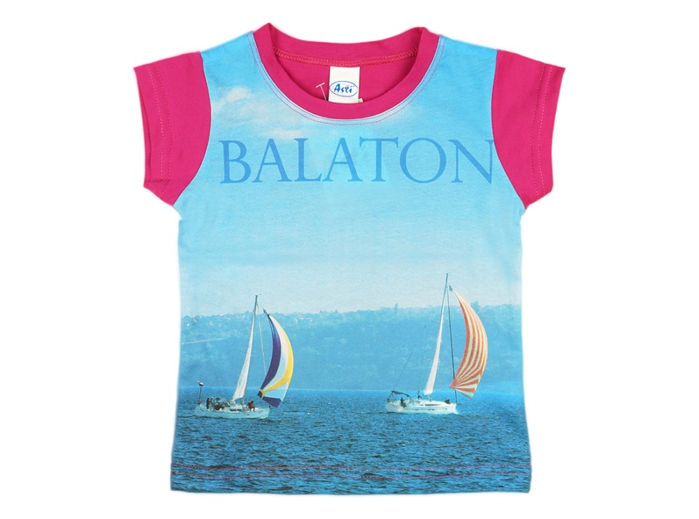 babashop.hu - Balaton rövid ujjú lányka póló (méret: 92-158)