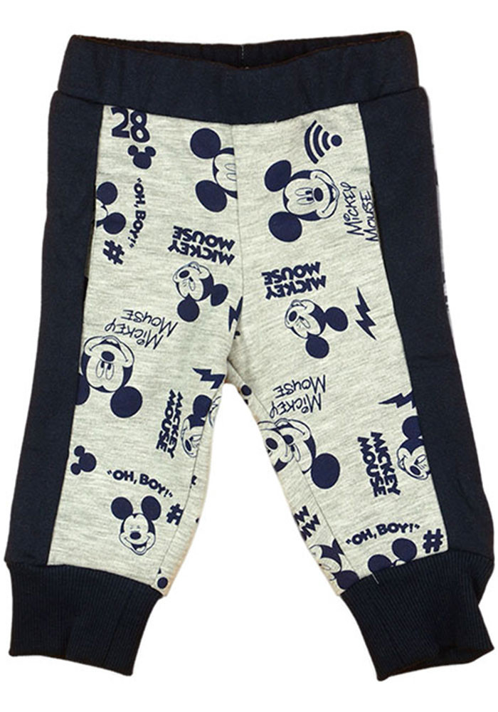 babashop.hu - Disney Mickey belül bolyhos| baba/gyerek szabadidő nadrág (méret: 62-98)