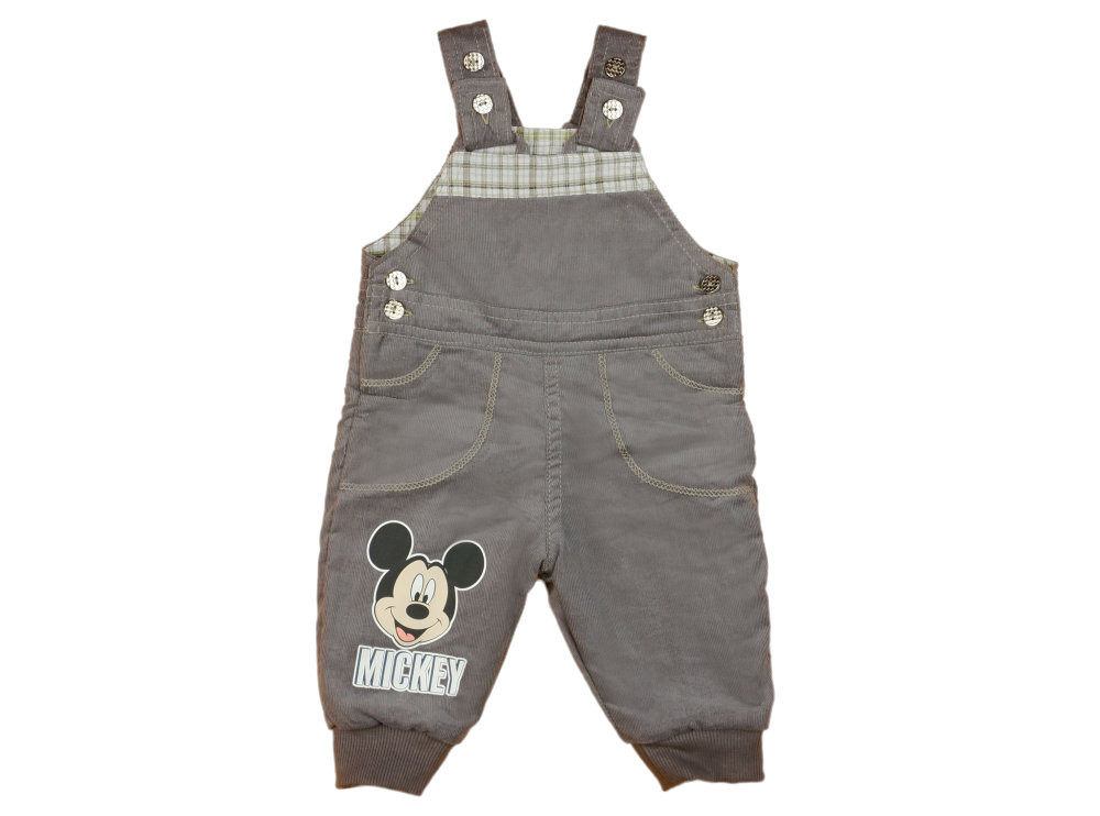 babashop.hu - Disney Mickey, Minnie bélelt kord baba kertésznadrág (fiús, lányos szín) (méret: 62-92)