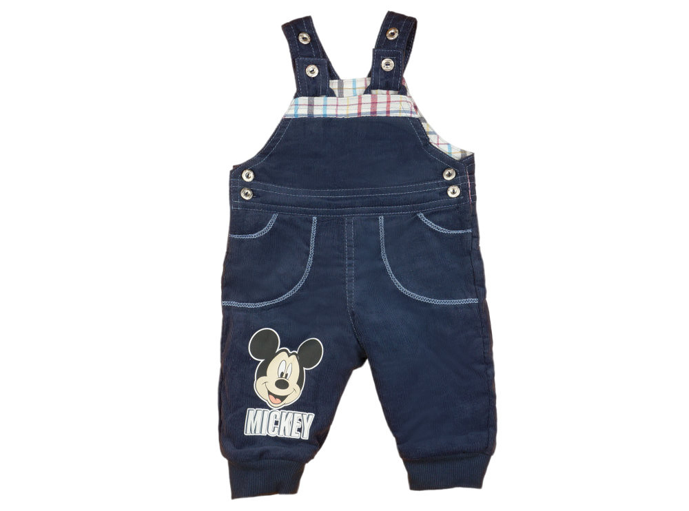 babashop.hu - Disney Mickey, Minnie bélelt kord baba kertésznadrág (fiús, lányos szín) (méret: 62-92)
