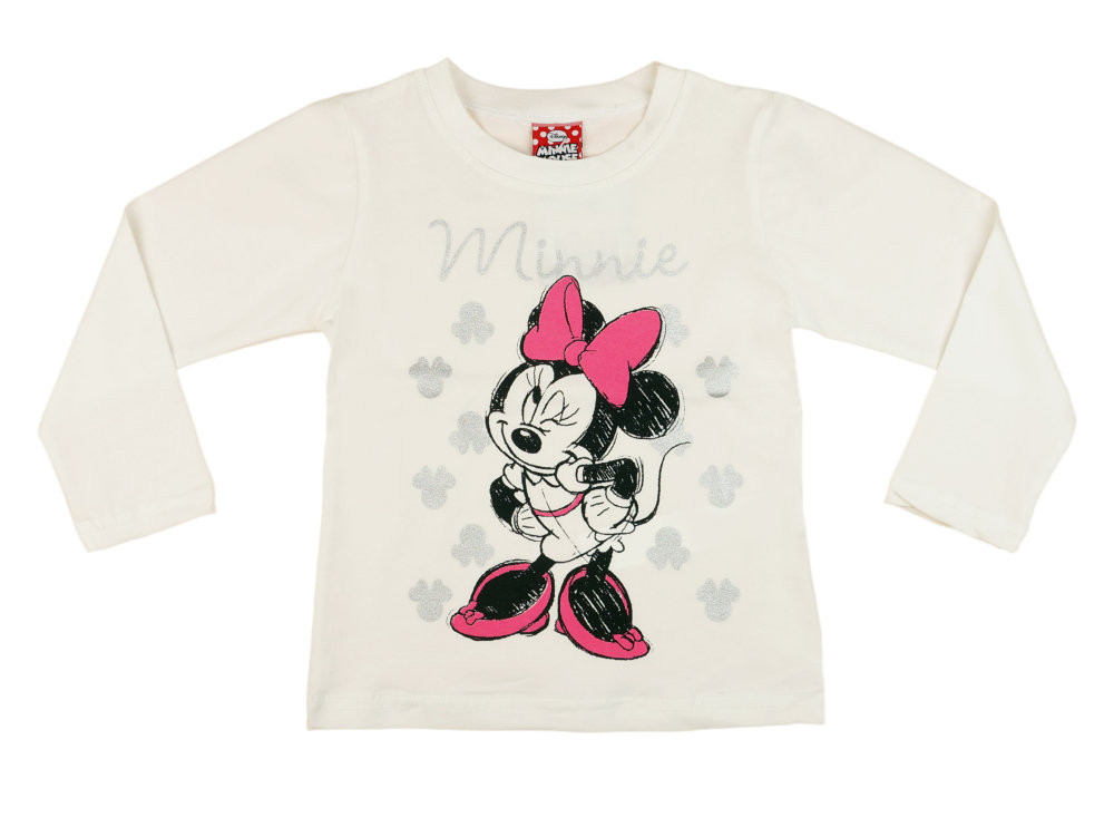 babashop.hu - Disney Minnie hosszú ujjú lányka póló (méret: 92-122)