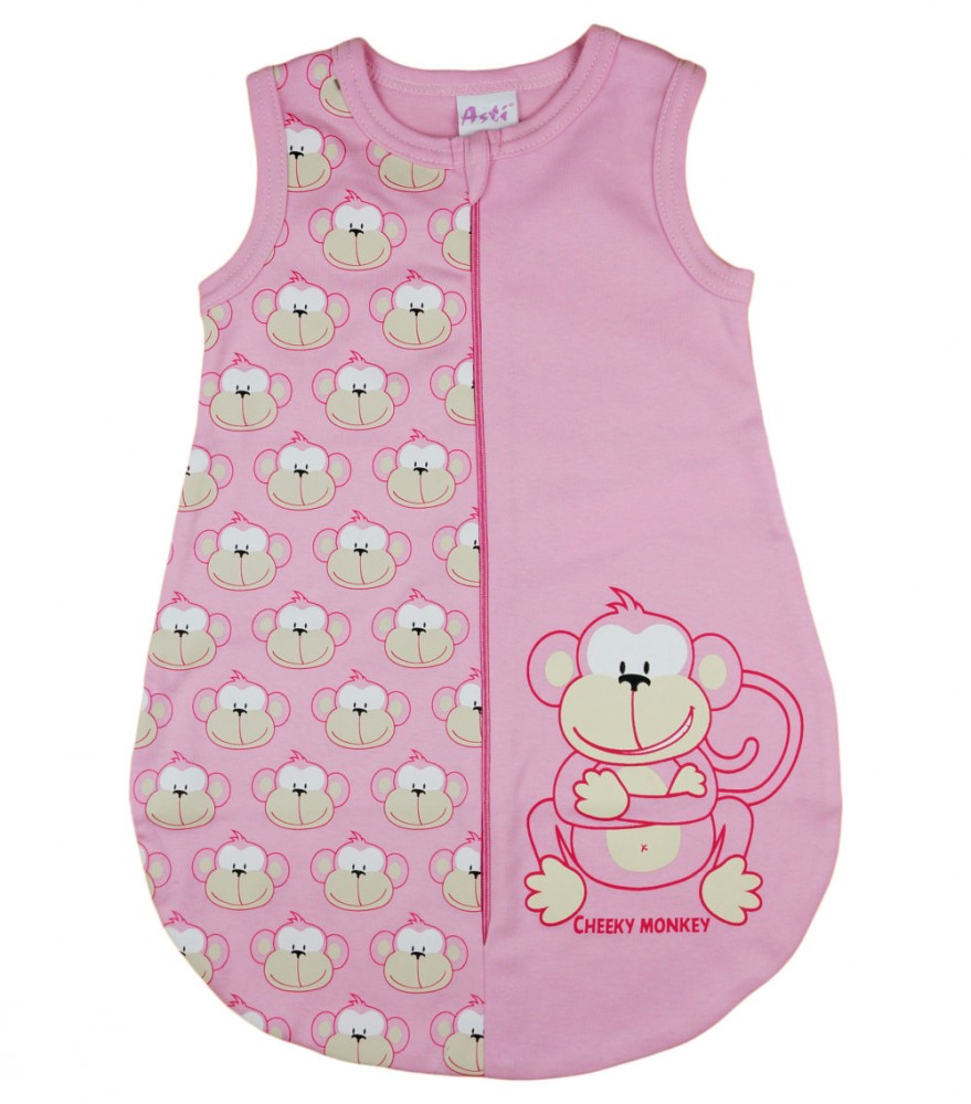 babashop.hu - Monkey majom mintás baba ujjatlan hálózsák 1 TOG