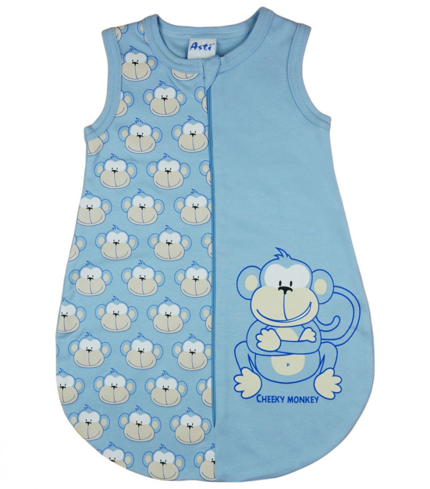 babashop.hu - Monkey majom mintás baba ujjatlan hálózsák 1 TOG