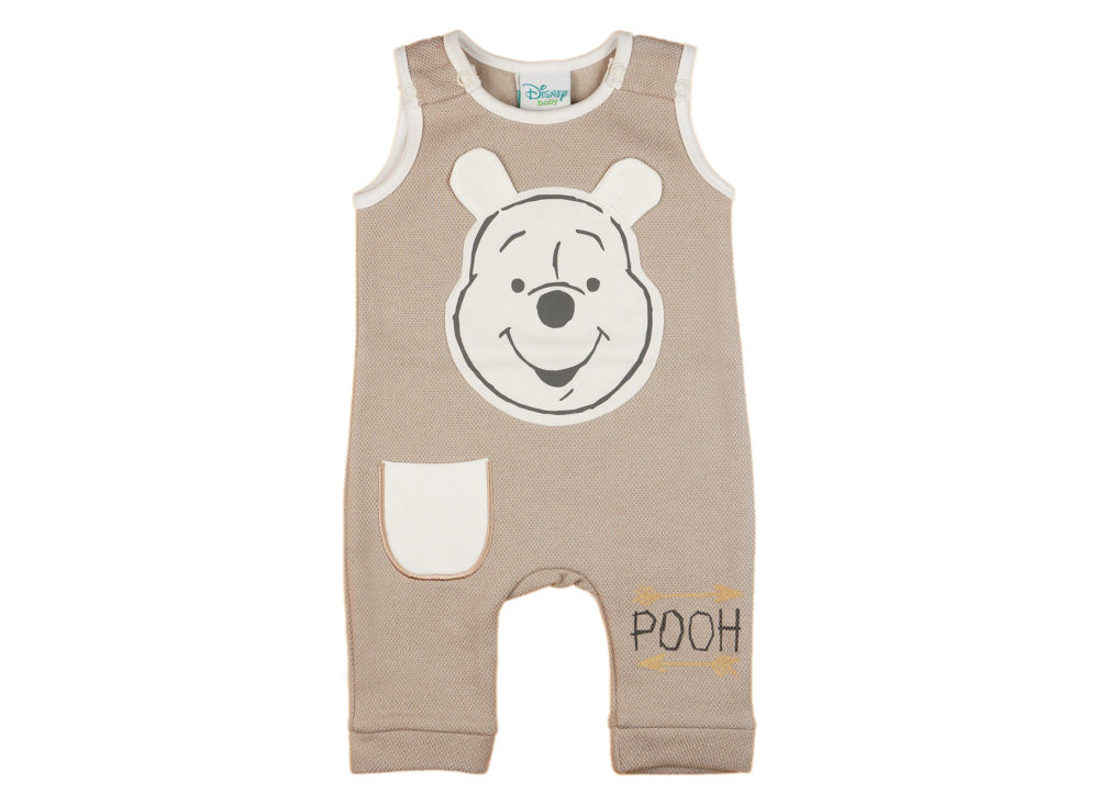 babashop.hu - Disney Micimackó ujjatlan belül bolyhos rugdalózó (fiús, lányos színekben) (méret: 56-80)