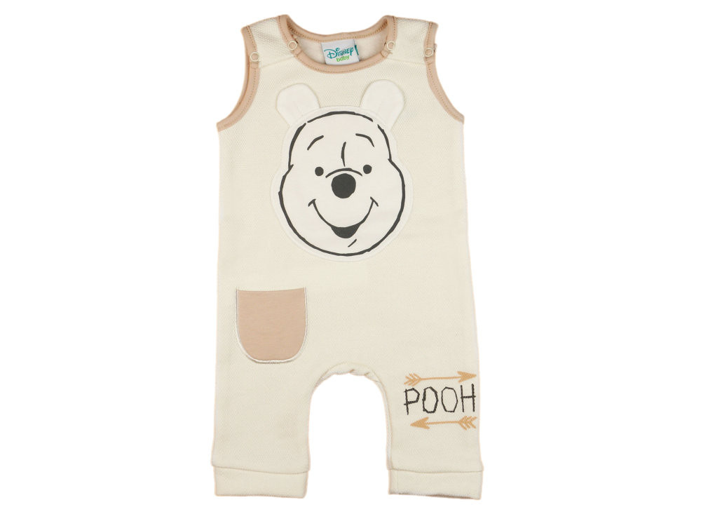 babashop.hu - Disney Micimackó ujjatlan belül bolyhos rugdalózó (fiús, lányos színekben) (méret: 56-80)