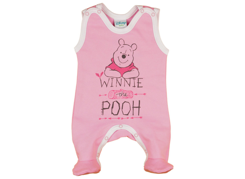 babashop.hu - Disney Micimackó belül bolyhos, ujjatlan rugdalózó, fiús, lányos színekben (méret: 56-68)