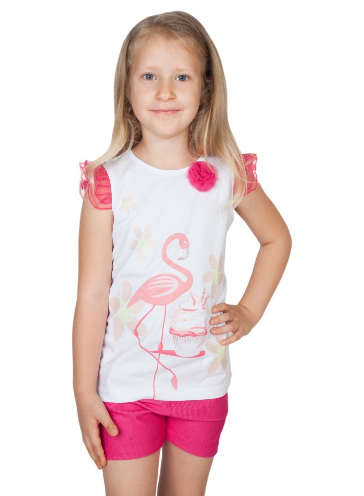 babashop.hu - Flamingó lányka 2 részes ujjatlan/short szett