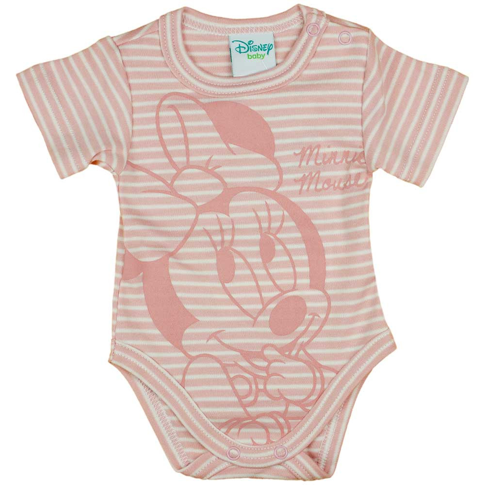 babashop.hu - Biopamut rövid ujjú baba body Minnie egér mintával