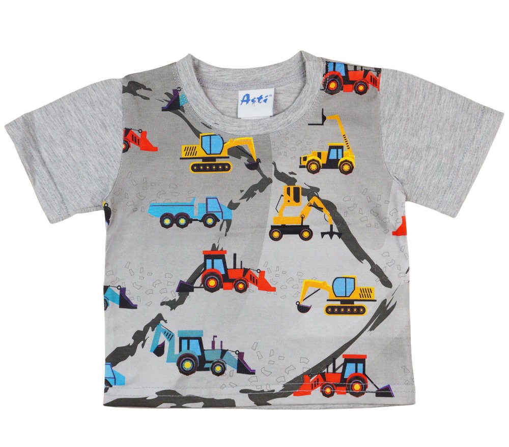 babashop.hu - Fiú rövid ujjú póló markoló mintákkal