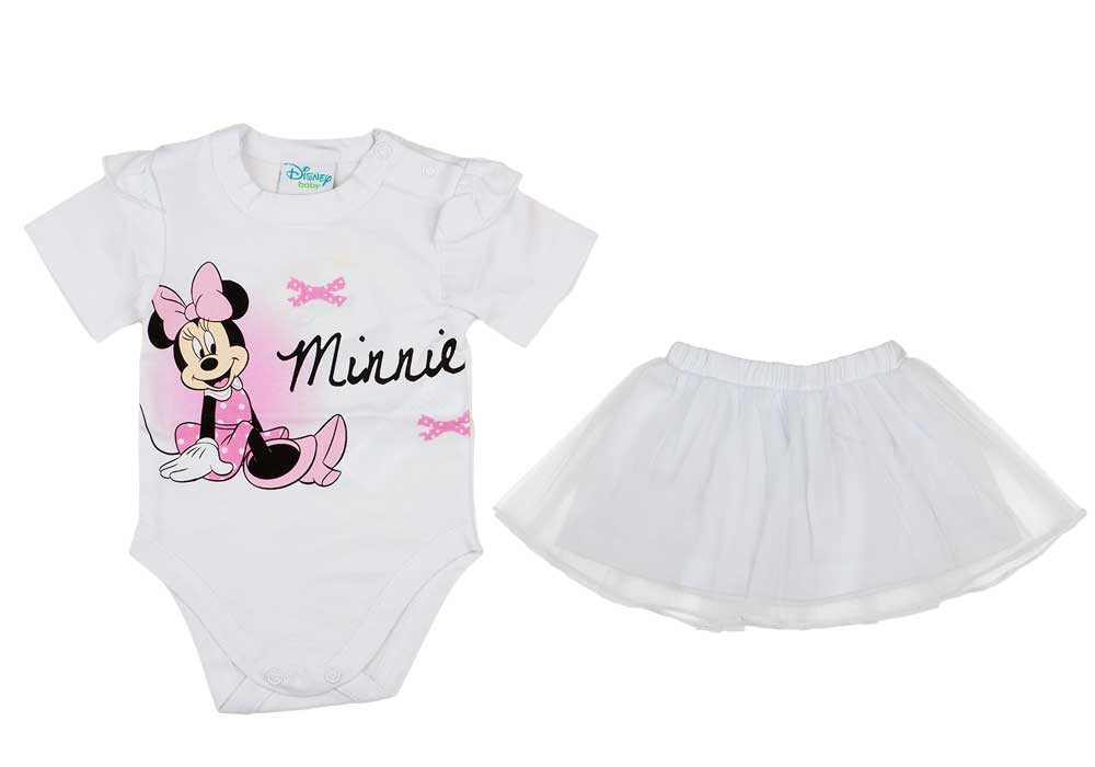 babashop.hu - Disney Minnie bébi 2 részes kombidressz/szoknya szett