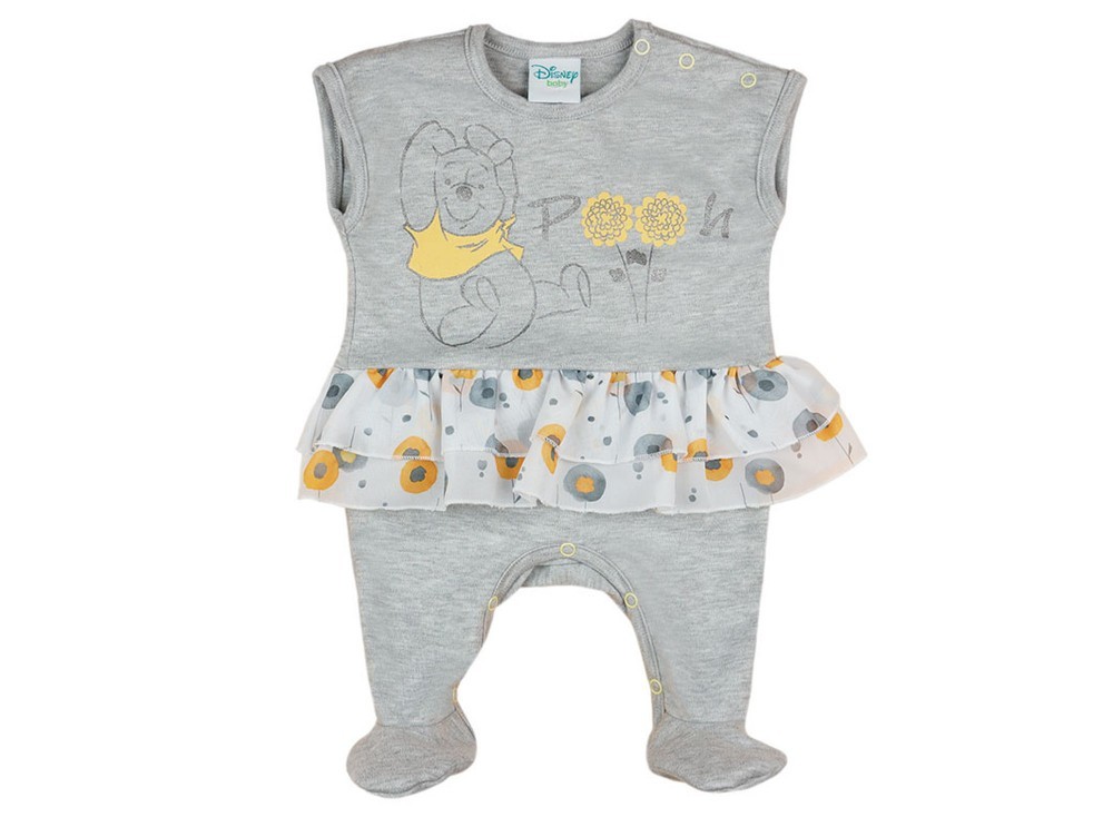 babashop.hu - Disney Micimackó lányka ujjatlan muszlinos rugdalózó