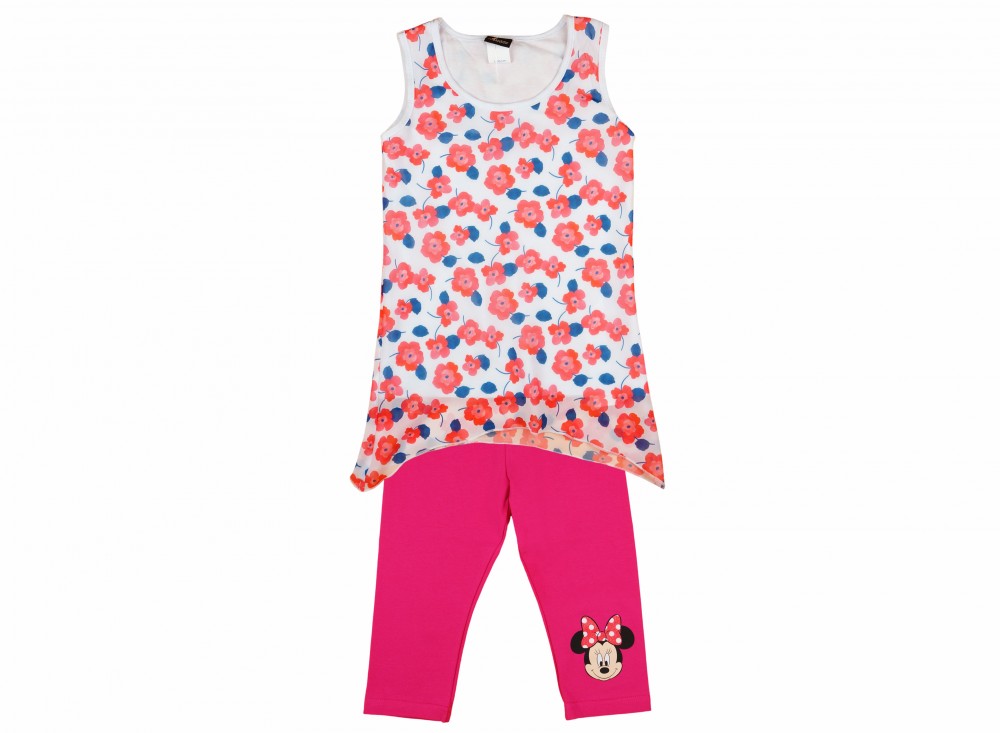 babashop.hu - Disney Minnie lányka 2 részes ujjatlan-3/4 leggings szett