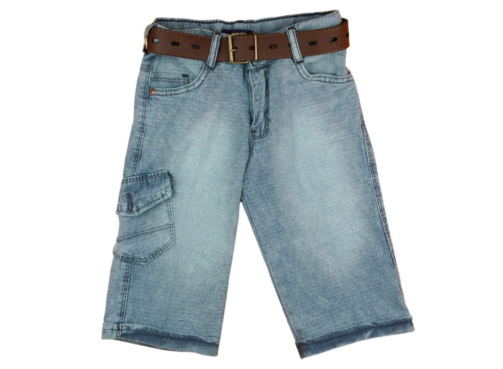 babashop.hu - Fiú farmer bermuda nadrág övvel