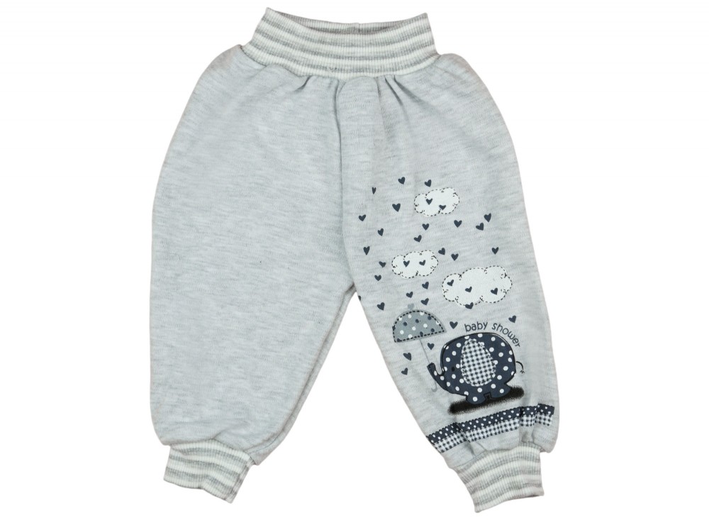 babashop.hu - Bébi vékony nadrág szürke elefántos