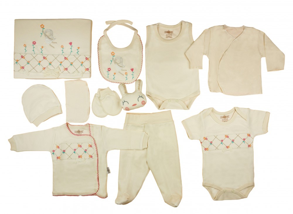 babashop.hu - Organikus pamutból készült bébi 10 részes ajándékszett