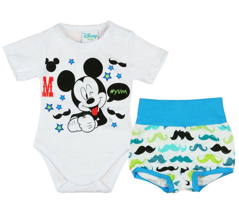 babashop.hu - Disney Mickey fiú nyári 2 részes body/short szett Bajusz