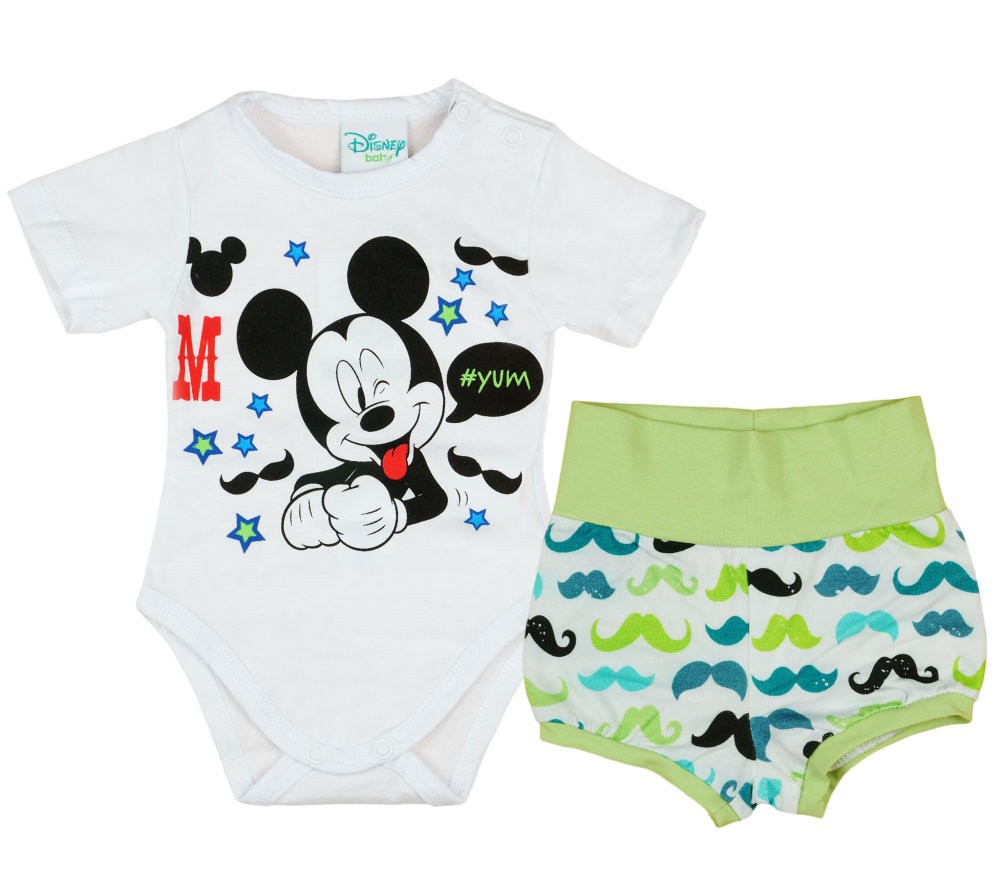 babashop.hu - Disney Mickey fiú nyári 2 részes body/short szett Bajusz