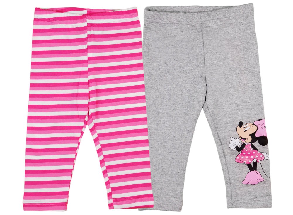 babashop.hu - Disney Minnie mintás/csíkos lányka páros leggings szett (2db)