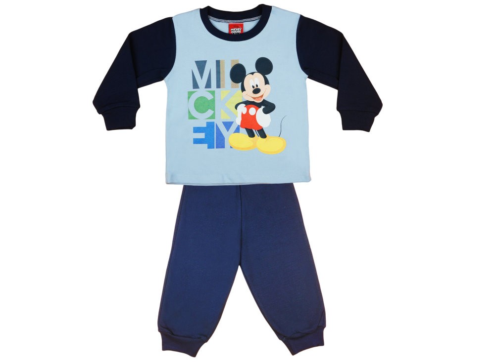 babashop.hu - Disney Mickey mintás fiú pizsama felirattal