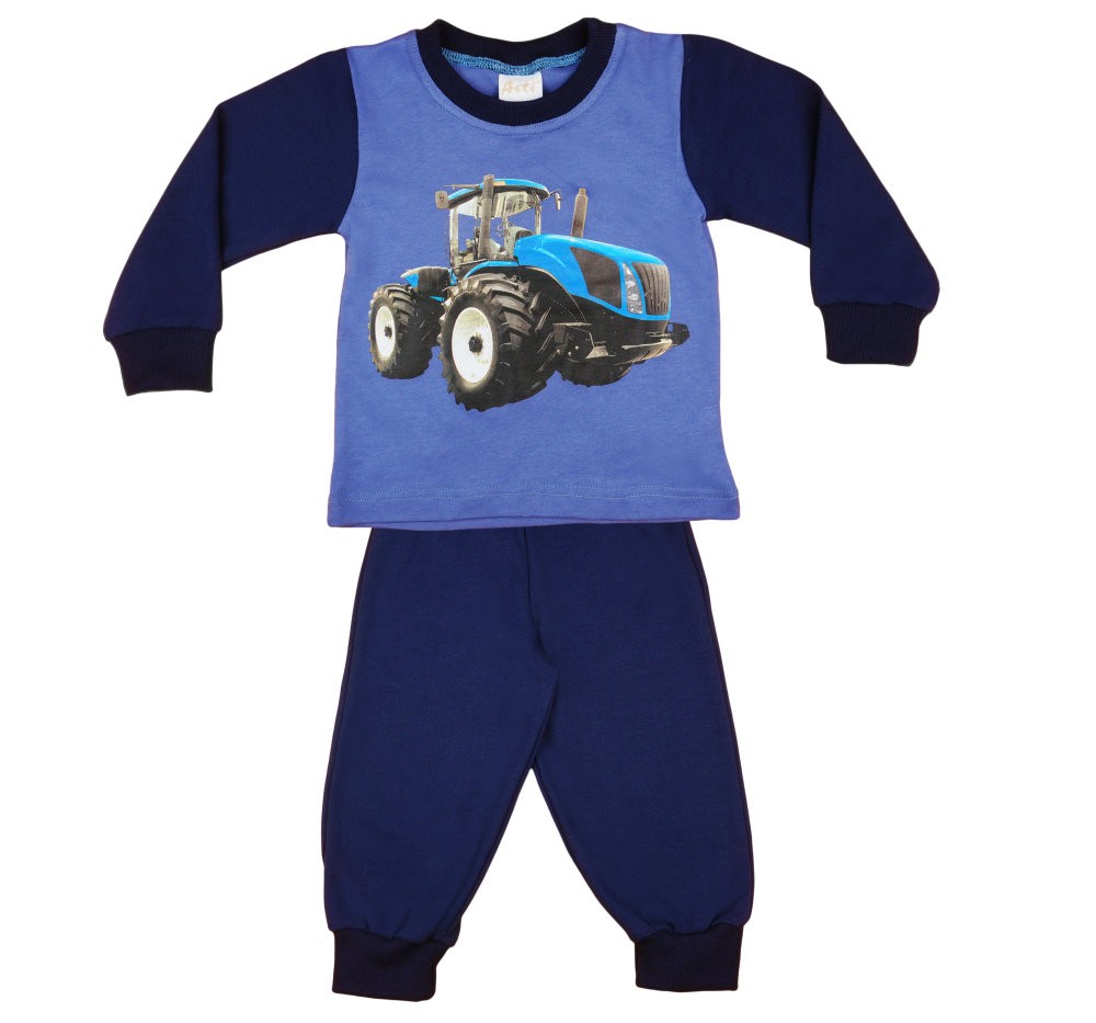 babashop.hu - Traktor mintás fiú hosszú pizsama