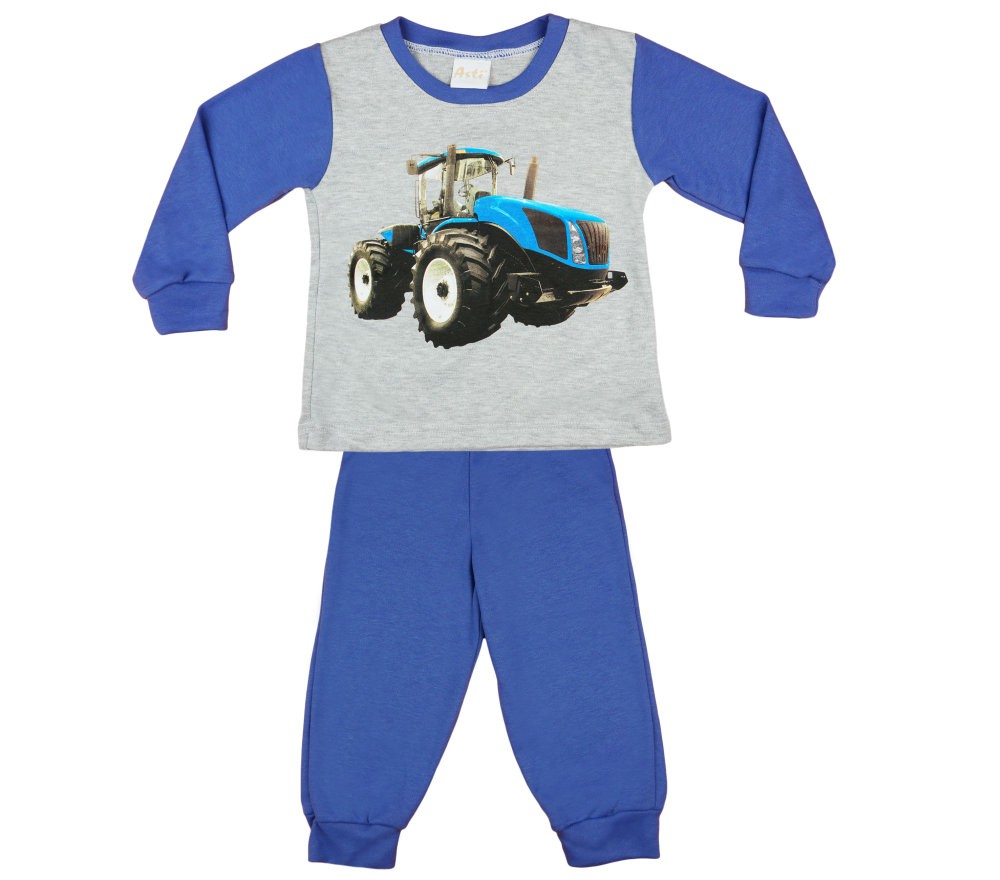 babashop.hu - Traktor mintás fiú hosszú pizsama