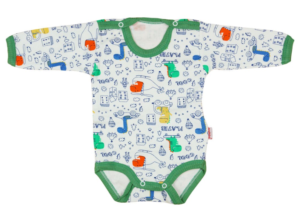 babashop.hu - Bébi hosszú ujjú kombidressz Mintás Sárkány (TUR)