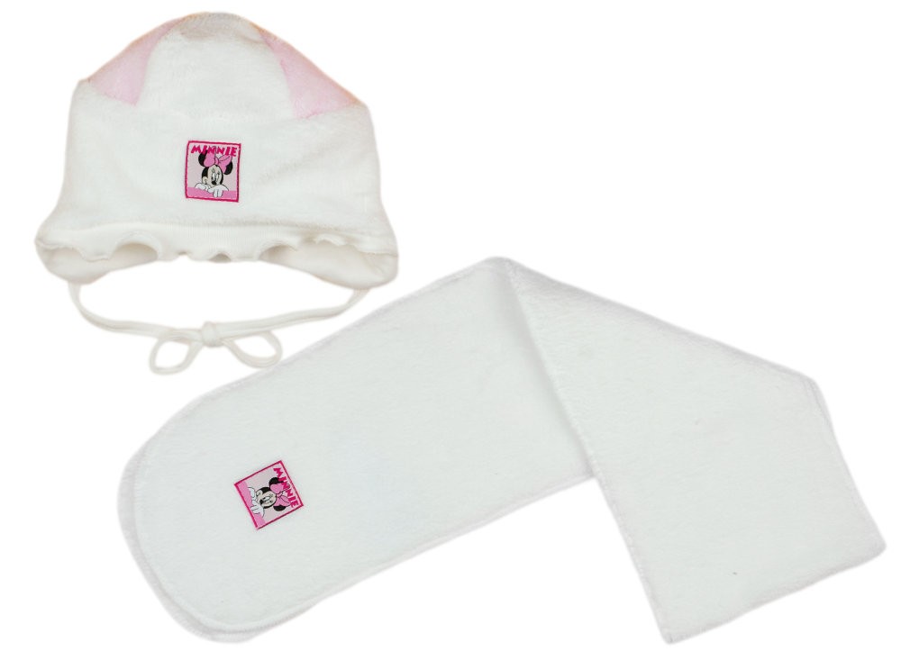 babashop.hu - Disney Minnie lányka wellsoft sapka+sál szett