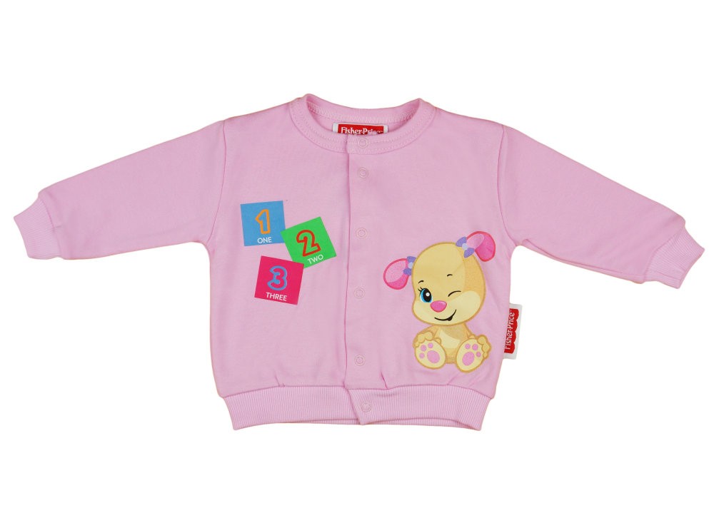 babashop.hu - Fisher-Price Kutyushugi mintás kislány baba kocsikabát