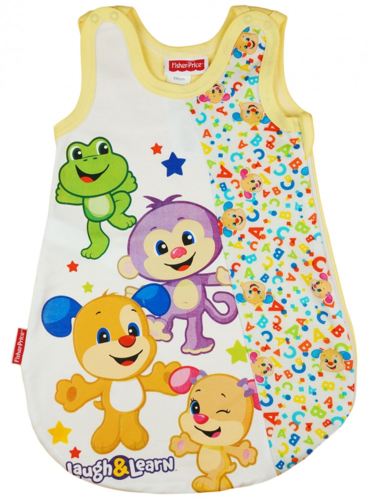 babashop.hu - Fisher-Price mintás ujjatlan hálózsák 1 TOG