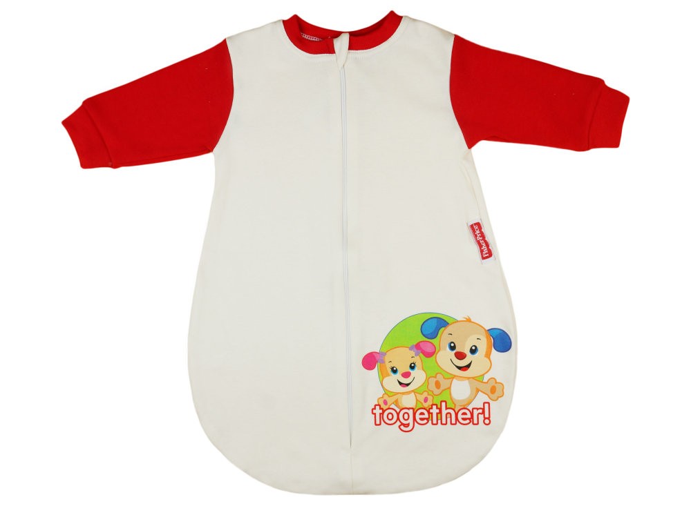 babashop.hu - Fisher-Price hosszú ujjú cipzáras hálózsák 1 TOG