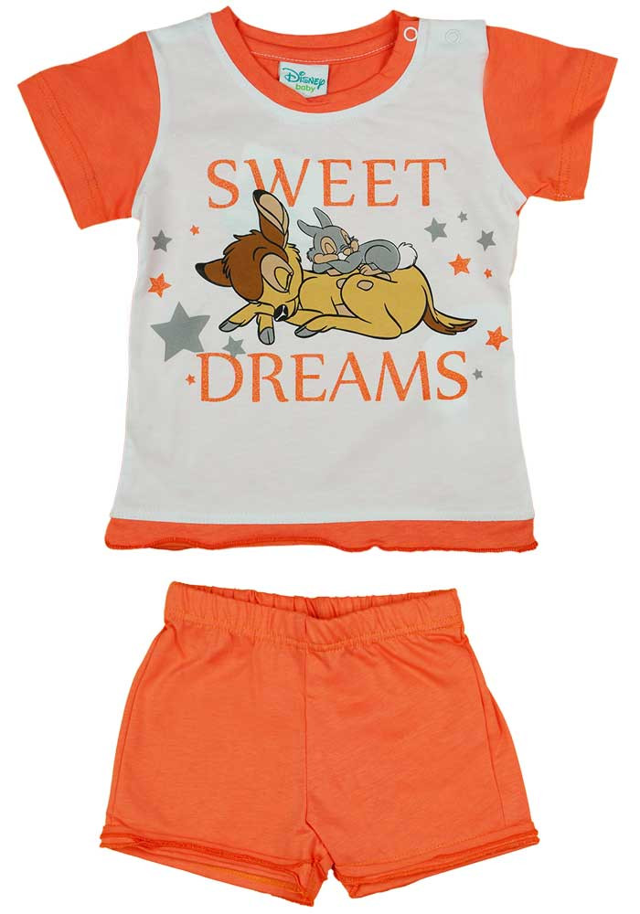 babashop.hu - 2 részes kislány nyári szett Bambi mintával