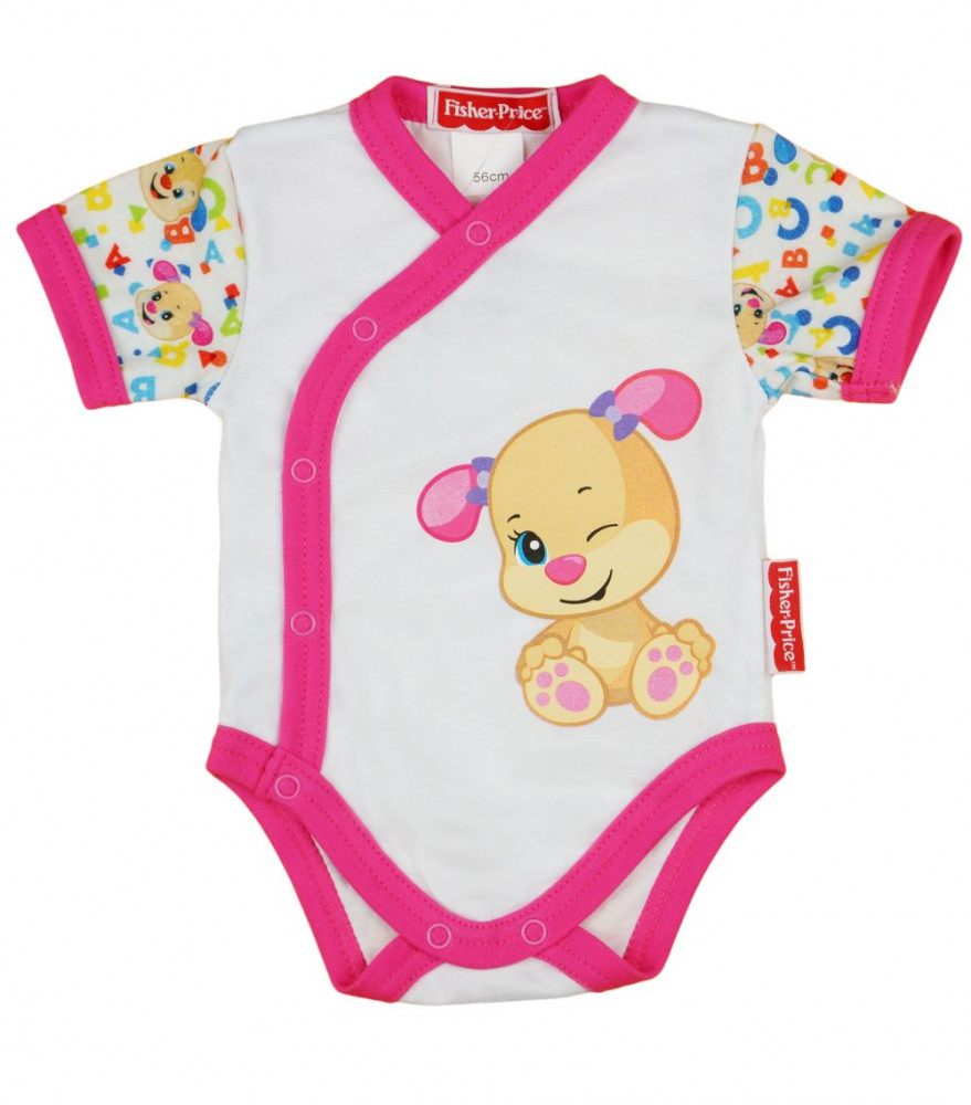 babashop.hu - Fisher-Price rövid ujjú elől patentos baba body