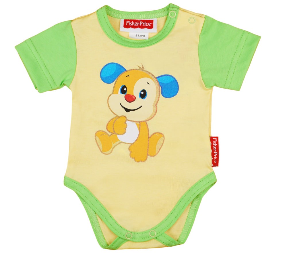 babashop.hu - Fisher-Price Kutyus mintás baba body (kombidressz)