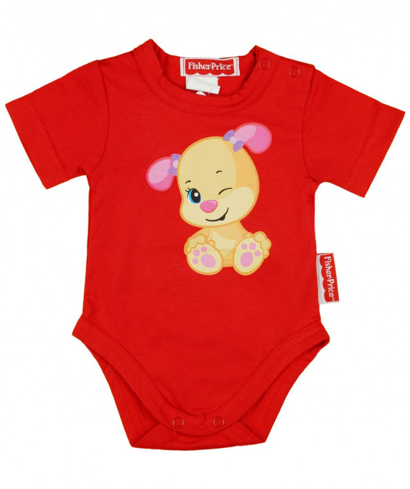 babashop.hu - Fisher-Price rövid ujjú, vékony pamut nyári baba body