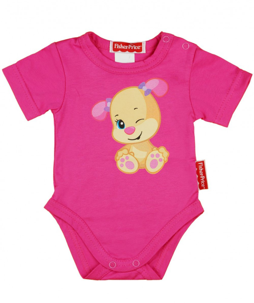 babashop.hu - Fisher-Price rövid ujjú, vékony pamut nyári baba body